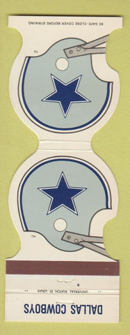 Matchbook Cover - Dallas Cowboys Football 1981 Ettco Wire Ridgewood NY