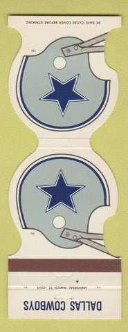 Matchbook Cover - Dallas Cowboys Football 1981 Odessa 66 Credit Union TX
