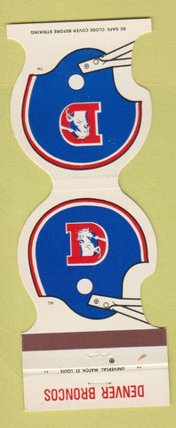 Matchbook Cover - Denver Broncos Football 1981 Town House Fort Collins Colorado