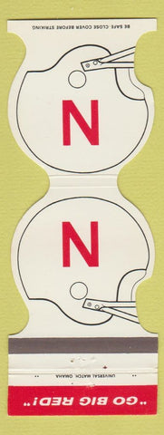 Matchbook Cover - Nebraska Cornhuskers Football 1986 Bank LaVista NE