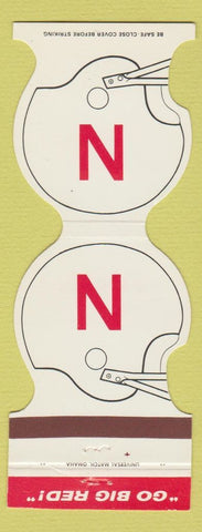 Matchbook Cover - Nebraska Cornhuskers Football 1984 Fairbury State Bank NE