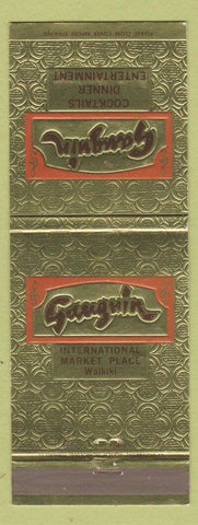 Matchbook Cover - Gauguin Restaurant Waikiki Hawaii