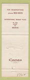 Matchbook Cover - Gauguin Restaurant Waikiki Hawaii