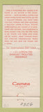 Matchbook Cover - Ernie Palumbo's Supper Club Southampton PA
