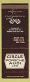 Matchbook Cover - Circle Porsche Audi Long Beach CA