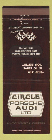 Matchbook Cover - Circle Porsche Audi Long Beach CA