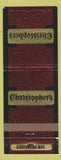 Matchbook Cover - Christopher's San Francisco CA