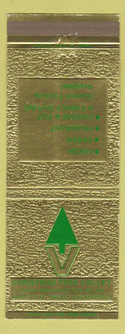 Matchbook Cover - Christmas Tree Valley Whittier CA