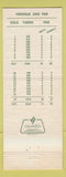 Matchbook Cover - Forest Lake Country Club Bloomfield Hills MI