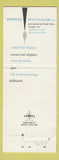Matchbook Cover - Berm Studios Yeadon PA displays printing