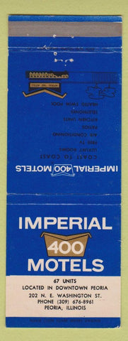 Matchbook Cover - Imperial 400 Motel Peoria IL