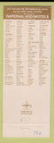 Matchbook Cover - Imperial 400 Motel Peoria IL