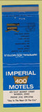 Matchbook Cover - Imperial 400 Motel Warren OH