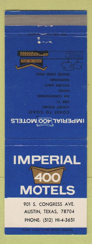 Matchbook Cover - Imperial 400 Motel Austin TX