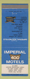 Matchbook Cover - Imperial 400 Motel Akron OH