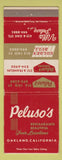 Matchbook Cover - Peluso's Restaurant Oakland CA