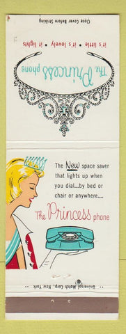 Matchbook Cover - Princess Telephone girlie Pacific Telphone