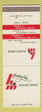 Matchbook Cover - Higgins Magee Printing Inks San Leandro Anaheim CA