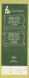 Matchbook Cover - Higgins Magee Printing Inks San Leandro Anaheim CA