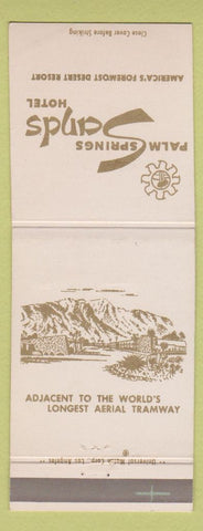 Matchbook Cover - Palm Springs Sands Hotel CA