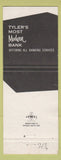 Matchbook Cover - Tyler Bank and Trust TX
