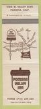 Matchbook Cover - Pomona Valley Inn Pomona CA
