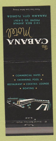 Matchbook Cover - Cabana Motel Panama City FL