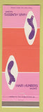 Matchbook Cover - Hair Hunters Salon Los Angeles Orange CA