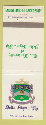Matchbook Cover - Delta Sigma Phi Fraternity Denver Colorado