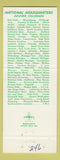 Matchbook Cover - Delta Sigma Phi Fraternity Denver Colorado