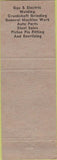 Matchbook Cover - Superior Machine Welding Anchorage AK pinup