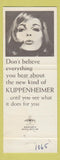 Matchbook Cover - Kuppenheimer Men's Clothes Bentworth Tulsa OK