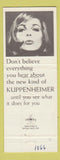 Matchbook Cover - Kuppenheimer Men's Clothes John Easton Bakersfield CA