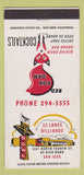 Matchbook Cover - Red Fox Den 4th Street Bowling San Jose CA AMF 30 Strike