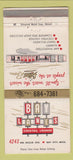 Matchbook Cover - Bay Lanes Bowling Bay City MI AMF 30 Strike
