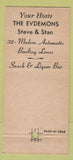 Matchbook Cover - University Lanes Bowling Toledo OH 30 Strike
