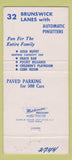Matchbook Cover - NKC Bowling North Kansas City MO Brunswick 30 Strike