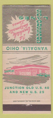 Matchbook Cover - Crossroads Lanes Bowling Vandalia OH 30 Strike