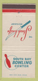 Matchbook Cover - South Bay Bowling Center Redondo Beach CA 30 Strike