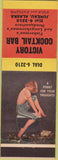 Matchbook Cover - Victory Cocktail Bar Juneau AK pinu7p