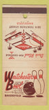 Matchbook Cover - Westchester Bowling Lanes Bakersfield CA Brunswick 30 Strike
