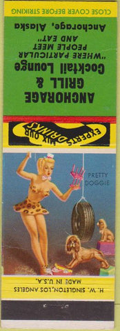 Matchbook Cover - Achorage AK Grill Bar pinup