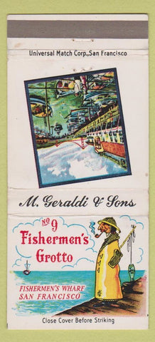 Matchbook Cover - Fishermen's Grotto San Francisco CA 30 Strike