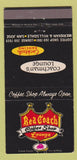 Matchbook Cover - Red Coach Coffee Shop Lounge San Jose CA 30 Strike