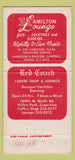 Matchbook Cover - Red Coach Coffee Shop Lounge San Jose CA 30 Strike