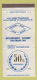 Matchbook Cover - Interstate Amiesite Corporation Concordville PA 1974 30 Strike