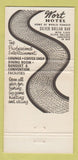 Matchbook Cover - Wort Hotel Jackson Hole WY WEAR 30 Strike
