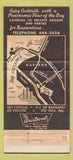 Matchbook Cover - Sea Wolf Restaurant Oakland CA Jack London Square 30 Strike