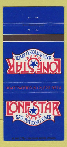 Matchbook Cover - Lone Star Cafe San Antonio TX 30 Strike