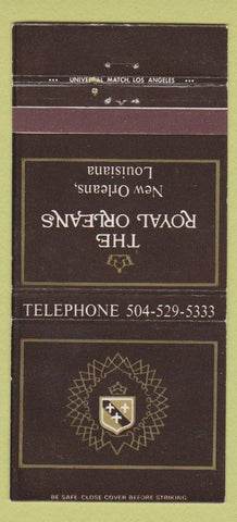 Matchbook Cover - Royal Orleans Hotel New Orleans LA 30 Strike